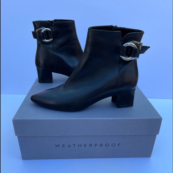 Aquatalia leather weatherproof fashion booties - Picture 1 of 5